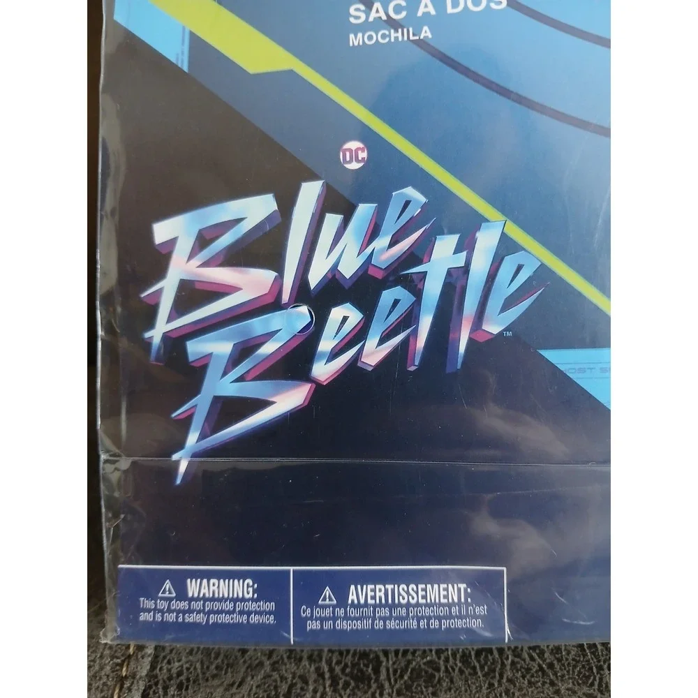 NEW DC Comics Blue Beetle Costume Lights Up Child Large‎ (12-14) Halloween #741